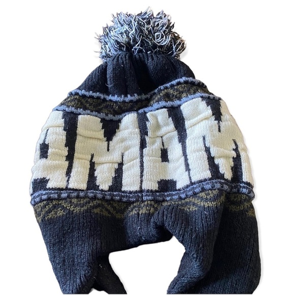 Amsterdam Wool VINTAGE SKI HAT Tassels Beanie - Picture 3 of 6